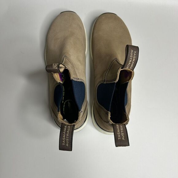 Blundstone 2146 Suede Chelsea Active Boots Sand Navy Mens US 8.5 Womens US 10.5 main image 6